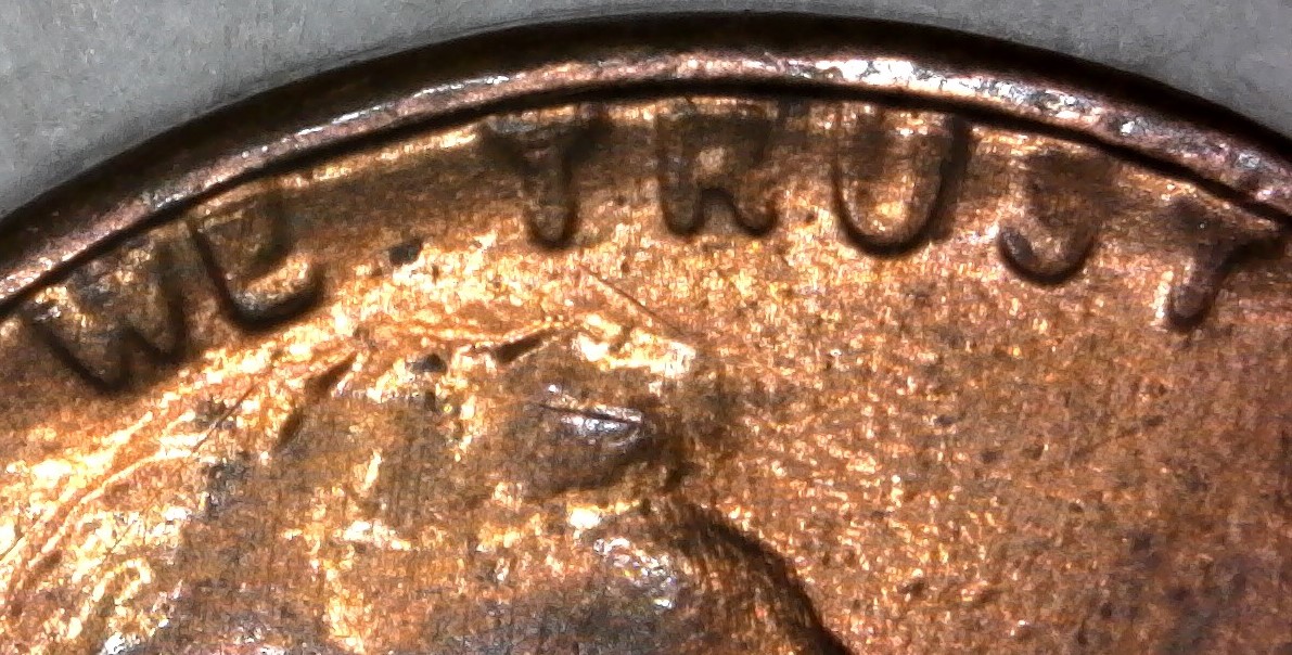 1982-P-Lincoln-Memorial-Cent-With-Peripheral-Die-Expansion-And-Erosion